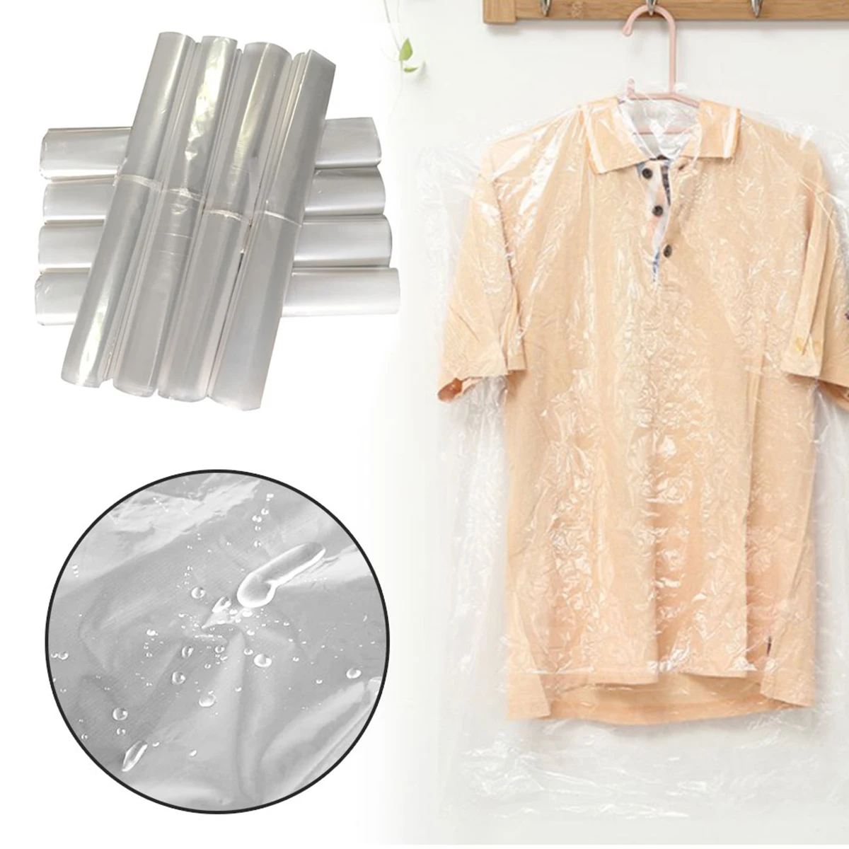 30pcs 60X100Cm Clothes Cover Clear Plastic Garment Cover Dust Proof Transparent For Dresses Suits Coats Shirts Skirts Jackets
30pcs 60X100Cm Clothes Cover Clear Plastic Garment Cover Dust Proof Transparent For Dresses Suits Coats Shirts Skirts Jackets