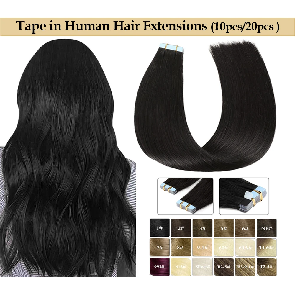 16-20inch Tape in Hair Extensions Human Hair Real Natural Hair Straight Seamless Skin Weft For Women Balayage 25g/50g
16-20inch Tape in Hair Extensions Human Hair Real Natural Hair Straight Seamless Skin Weft For Women Balayage 25g/50g
