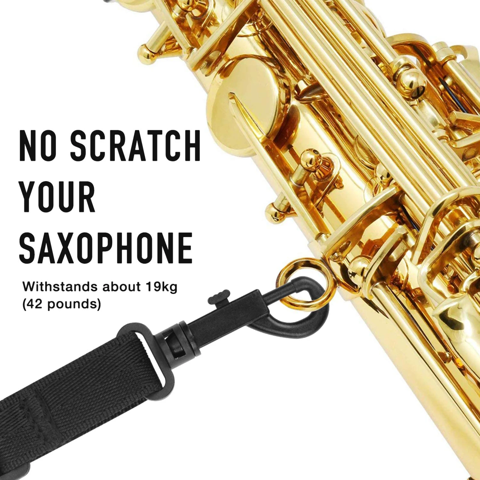 Sax Neck Strap Adjustable Durable Saxophone Shoulder Strap Soft Comfortable Sax Harness Quick Install Support Play Practice 
Sax Neck Strap Adjustable Durable Saxophone Shoulder Strap Soft Comfortable Sax Harness Quick Install Support Play Practice