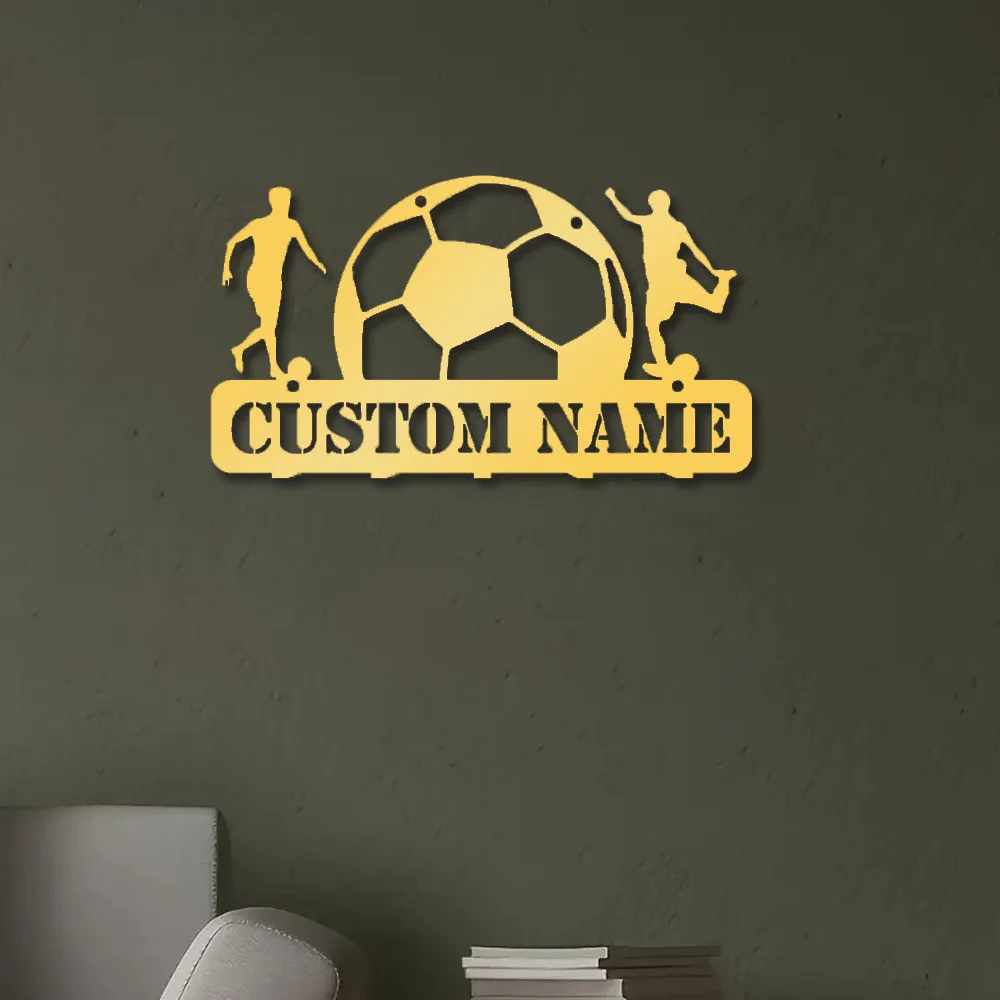 1pc Fashion football Customized Name Metal Key Holder For Kids Bedroom Decor Soccer Metal Rack For Entryw Key Organizer
1pc Fashion football Customized Name Metal Key Holder For Kids Bedroom Decor Soccer Metal Rack For Entryw Key Organizer