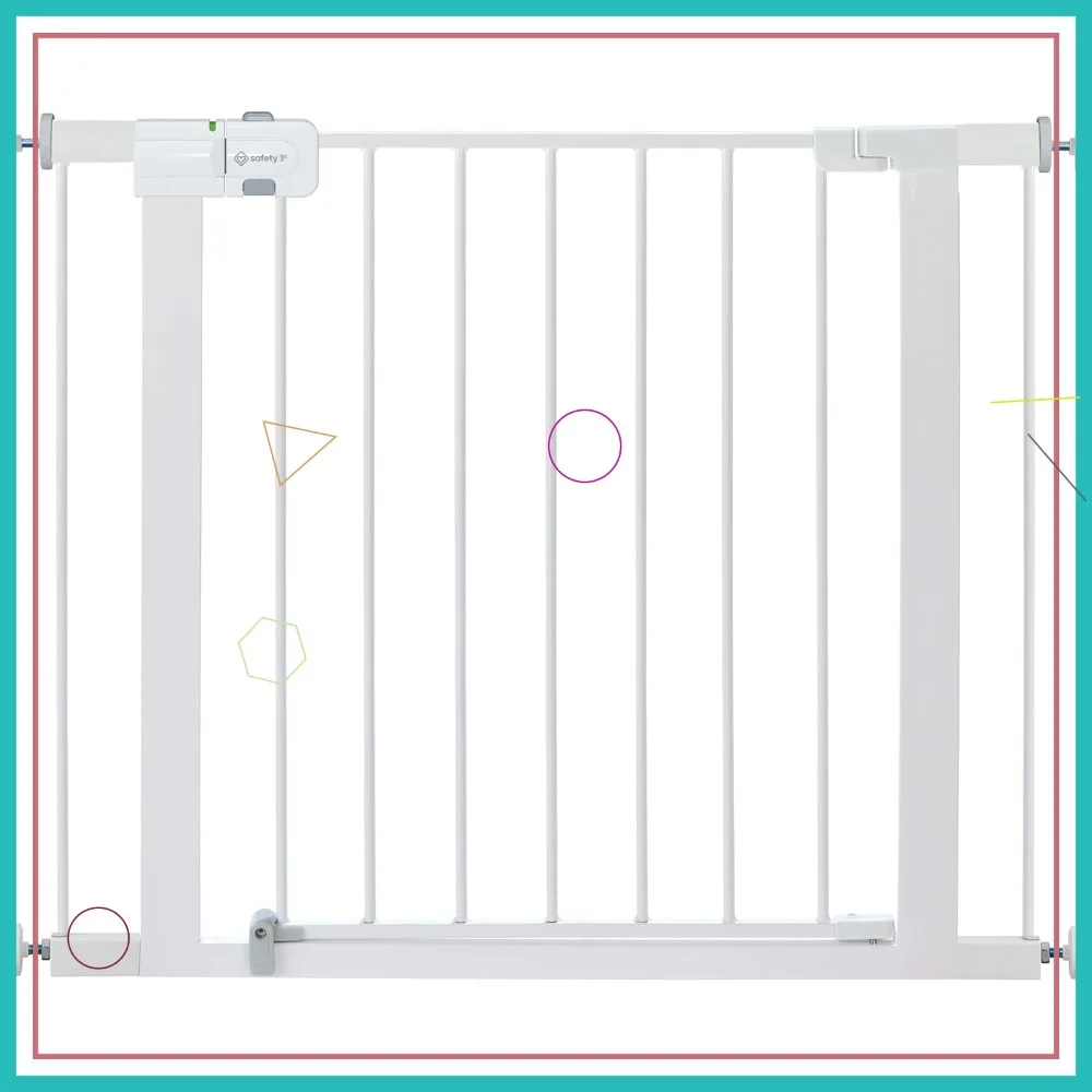 Walk Thru Baby Gate with Door, Fits 29-38" Wide, 28" Tall, Easy Install, White
Walk Thru Baby Gate with Door, Fits 29-38" Wide, 28" Tall, Easy Install, White