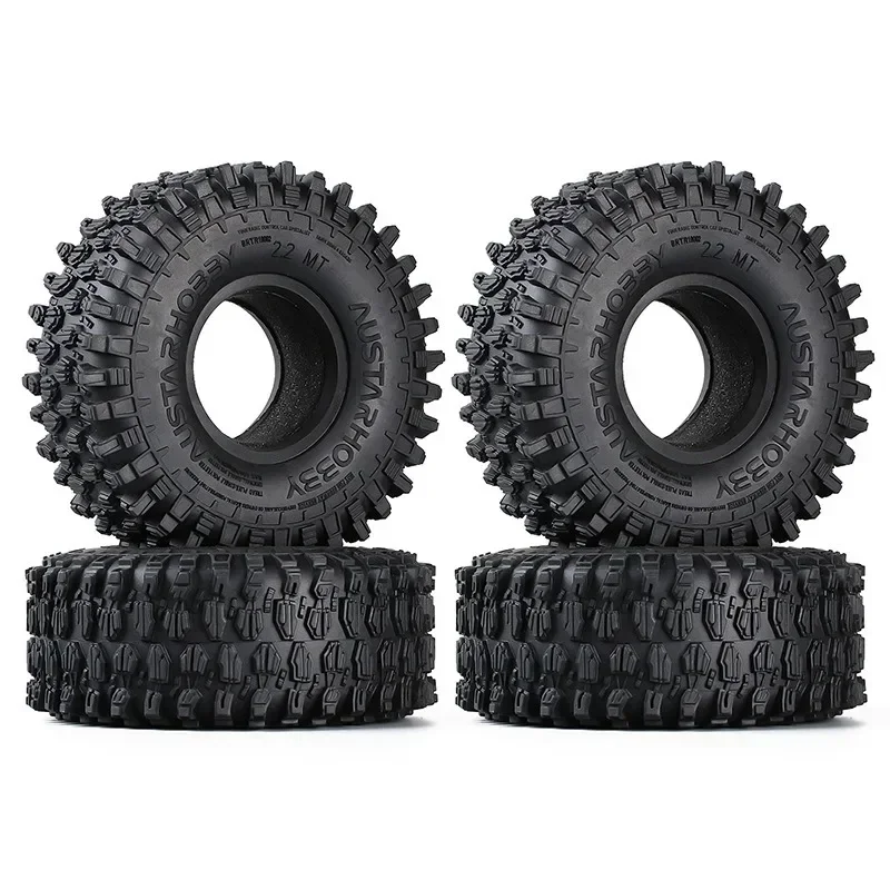 4PCS 128x48mm 2.2" RC Rock Crawler Tires for Axial Wraith/KM5 | Off-Road Rubber Terrain Wheels | 1/10 Scale All-Terra
4PCS 128x48mm 2.2" RC Rock Crawler Tires for Axial Wraith/KM5 | Off-Road Rubber Terrain Wheels | 1/10 Scale All-Terra