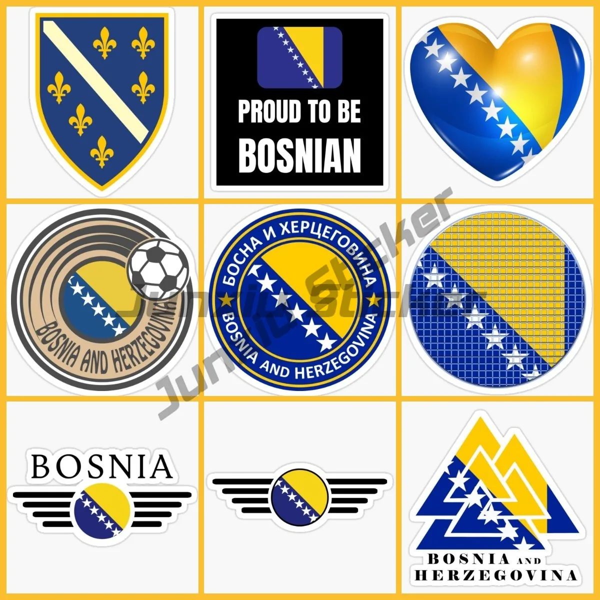 BIH Bosnia and Herzegovina Flag Emblem Sticker Premium Quality Durable Bosnia and Herzegovina Flag Emblem Decal Accessories
BIH Bosnia and Herzegovina Flag Emblem Sticker Premium Quality Durable Bosnia and Herzegovina Flag Emblem Decal Accessories