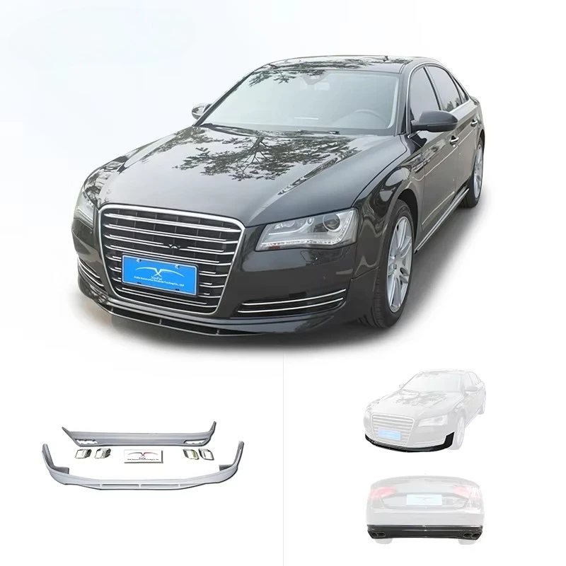 Newly Car Bumper Modification for Audi A8 Body Kit Upgrade ABT Style PU Material Front Lip Rear Diffuser and Exhaust Pipe
Newly Car Bumper Modification for Audi A8 Body Kit Upgrade ABT Style PU Material Front Lip Rear Diffuser and Exhaust Pipe