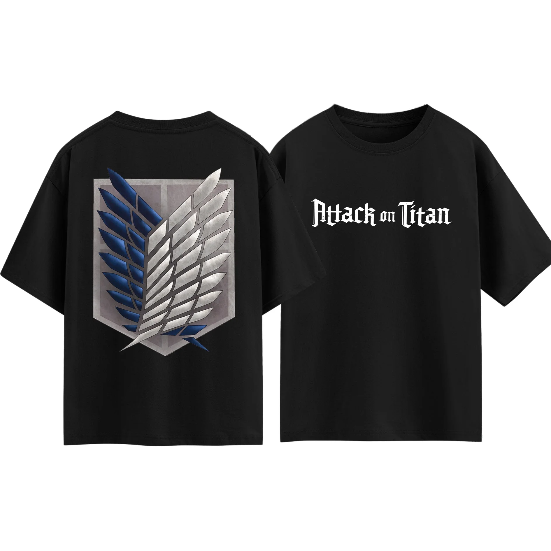 Attack on Titan Wings of Freedom T-shirt Men and Women Summer Cotton Clothing Fashion Breathable Anime Fans Short Sleeve Tops
Attack on Titan Wings of Freedom T-shirt Men and Women Summer Cotton Clothing Fashion Breathable Anime Fans Short Sleeve Tops