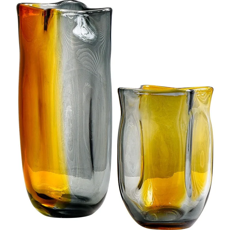 Ink transparent glass vase blue and black silk modern simple hydroponic flower arrangement
Ink transparent glass vase blue and black silk modern simple hydroponic flower arrangement