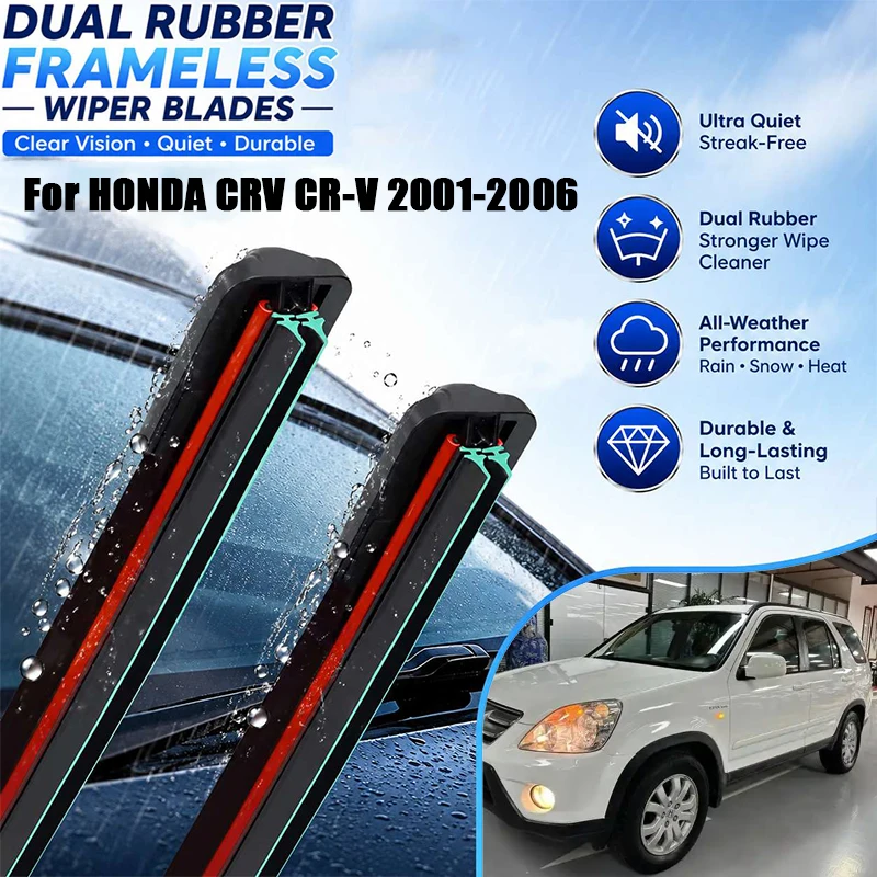 For Honda CRV CR-V 2001-2006 3PCS 21" + 20" + 11" Front Rear Wiper Blades Windshield Windscreen Window Cutter Accessories
For Honda CRV CR-V 2001-2006 3PCS 21" + 20" + 11" Front Rear Wiper Blades Windshield Windscreen Window Cutter Accessories
