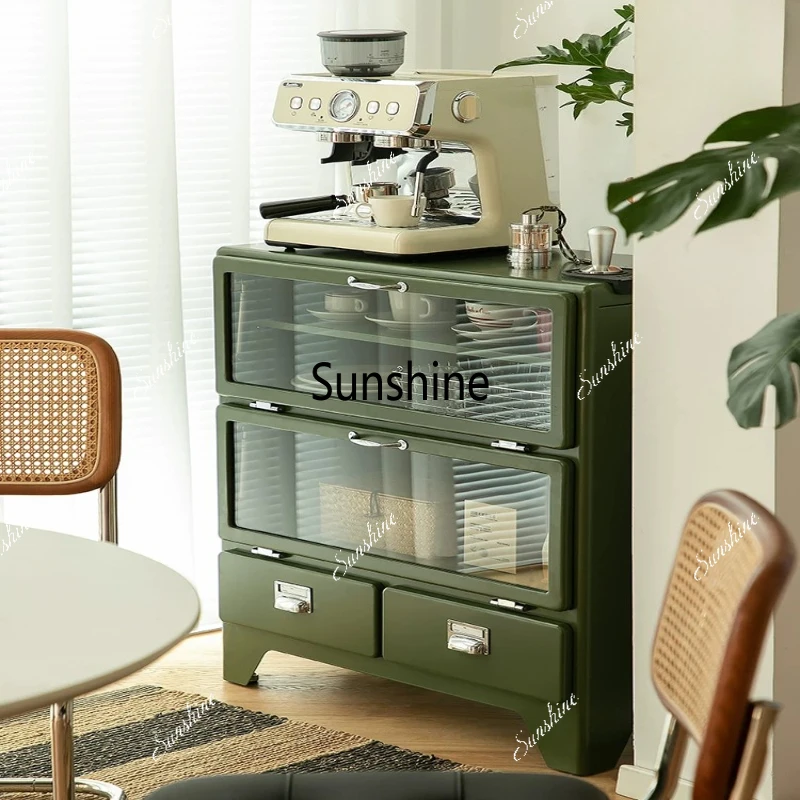 Retro metal tin cabinet household living room storage drawer glass storage
Retro metal tin cabinet household living room storage drawer glass storage
