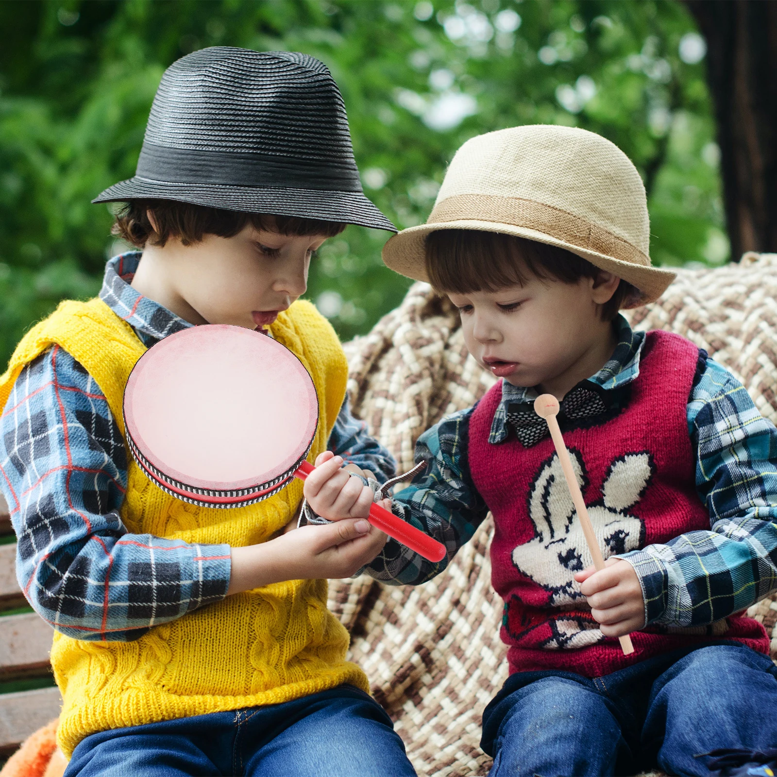 1 set Hand Drum Kids Percussion Instruments Toy Musical Drumstick Set Toddler Educational Drum Play Party Festival Resonant
1 set Hand Drum Kids Percussion Instruments Toy Musical Drumstick Set Toddler Educational Drum Play Party Festival Resonant