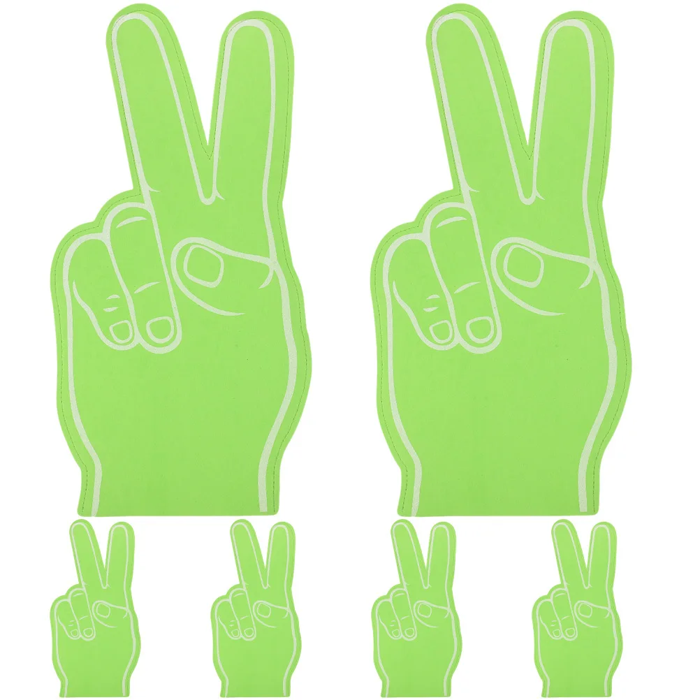 6Pcs Eva Foam Fingers Cheerleading Props Safe Comfortable Sports Fan Cheering Hands Bulk for Football Basketball Baseball Games
6Pcs Eva Foam Fingers Cheerleading Props Safe Comfortable Sports Fan Cheering Hands Bulk for Football Basketball Baseball Games