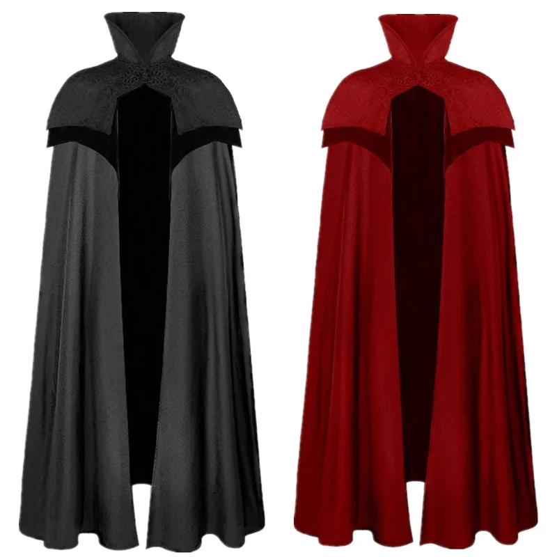 New Halloween Party Medieval Collar Retro Buttoned Double Layer Shawl Long Robe Embroidered National Style Women's Fashion
New Halloween Party Medieval Collar Retro Buttoned Double Layer Shawl Long Robe Embroidered National Style Women's Fashion