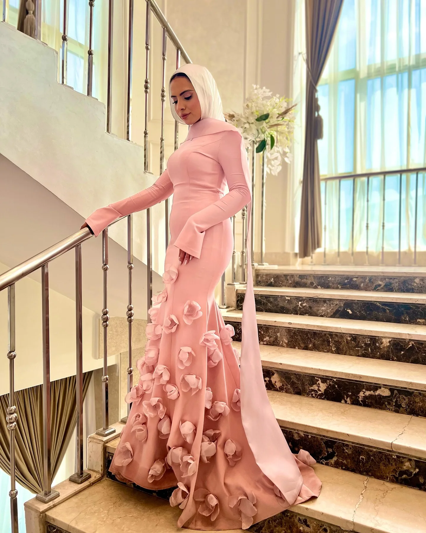 Customized Saudi Pink Flowers Evening Dresses Floor Length Prom Dresses Formal Women Party Gowns Mid-East Maid of Honor Dress
Customized Saudi Pink Flowers Evening Dresses Floor Length Prom Dresses Formal Women Party Gowns Mid-East Maid of Honor Dress