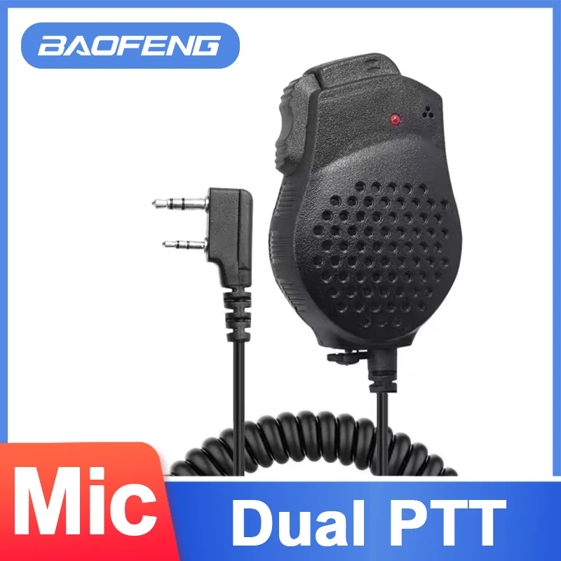 Original Baofeng Walkie Talkie Microphone BF UV-82 Dual PTT Speaker K Port Mic For 5R MINI GT-5TP UV-8D UV 82 Ham Two Way Radio
Original Baofeng Walkie Talkie Microphone BF UV-82 Dual PTT Speaker K Port Mic For 5R MINI GT-5TP UV-8D UV 82 Ham Two Way Radio