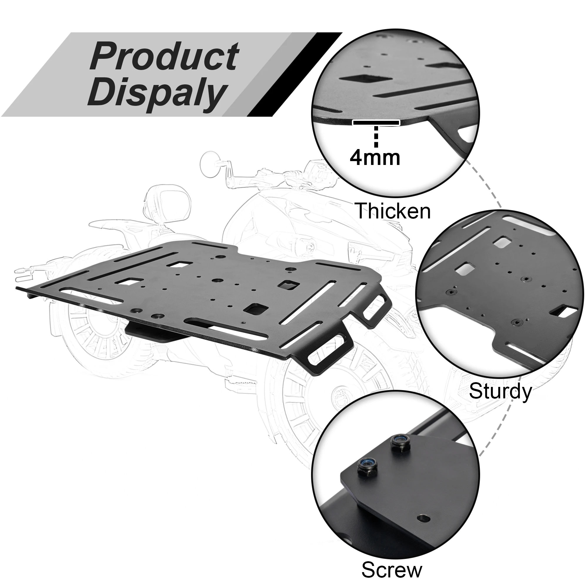Luggage Rack Accessories for Can-Am Ryker | Fits 600/900/Rally Edition (2019-2025) & Sport Edition (2022-2025)
Luggage Rack Accessories for Can-Am Ryker | Fits 600/900/Rally Edition (2019-2025) & Sport Edition (2022-2025)