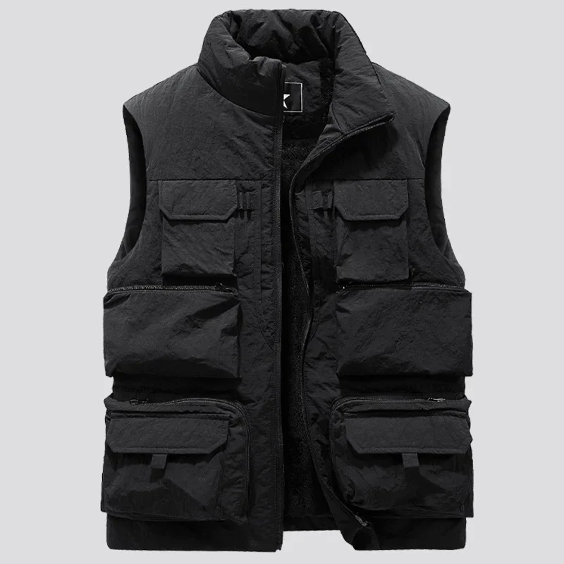 Men Pockets Work Waistcoat 6XL New Men Cargo Vest Winter Thick Fleece Warm Sleeveless Jacket Solid Color Tactical Vests Coat
Men Pockets Work Waistcoat 6XL New Men Cargo Vest Winter Thick Fleece Warm Sleeveless Jacket Solid Color Tactical Vests Coat