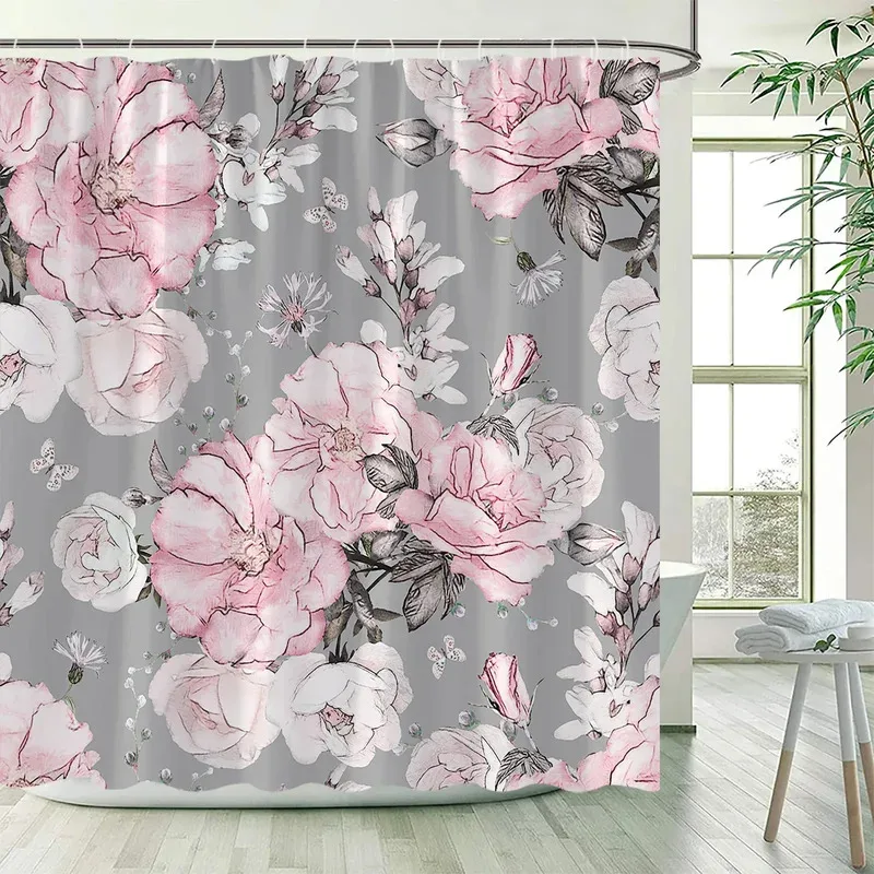 LKX01Floral Shower Curtains For Bathroom Pink Rose Flower Bath Curtain Set Gray Backdrop Polyester Cloth Simple Home Decor W2Hb$
LKX01Floral Shower Curtains For Bathroom Pink Rose Flower Bath Curtain Set Gray Backdrop Polyester Cloth Simple Home Decor W2Hb$