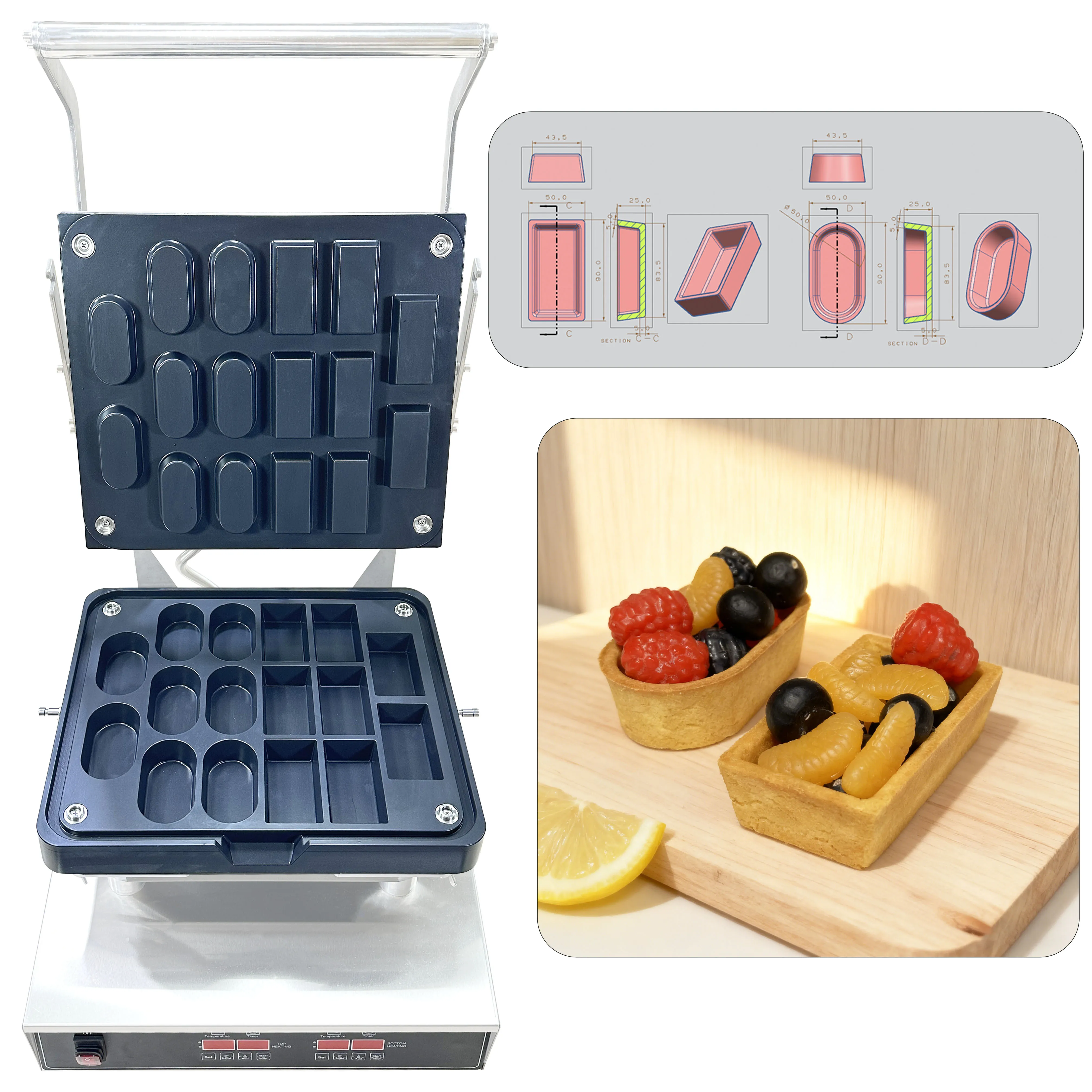 Customized Mold Egg Tart Pie Forming Maker Oval Shape Cupcake Cookies Press Tartlets Shell Making Machine For Small Business
Customized Mold Egg Tart Pie Forming Maker Oval Shape Cupcake Cookies Press Tartlets Shell Making Machine For Small Business