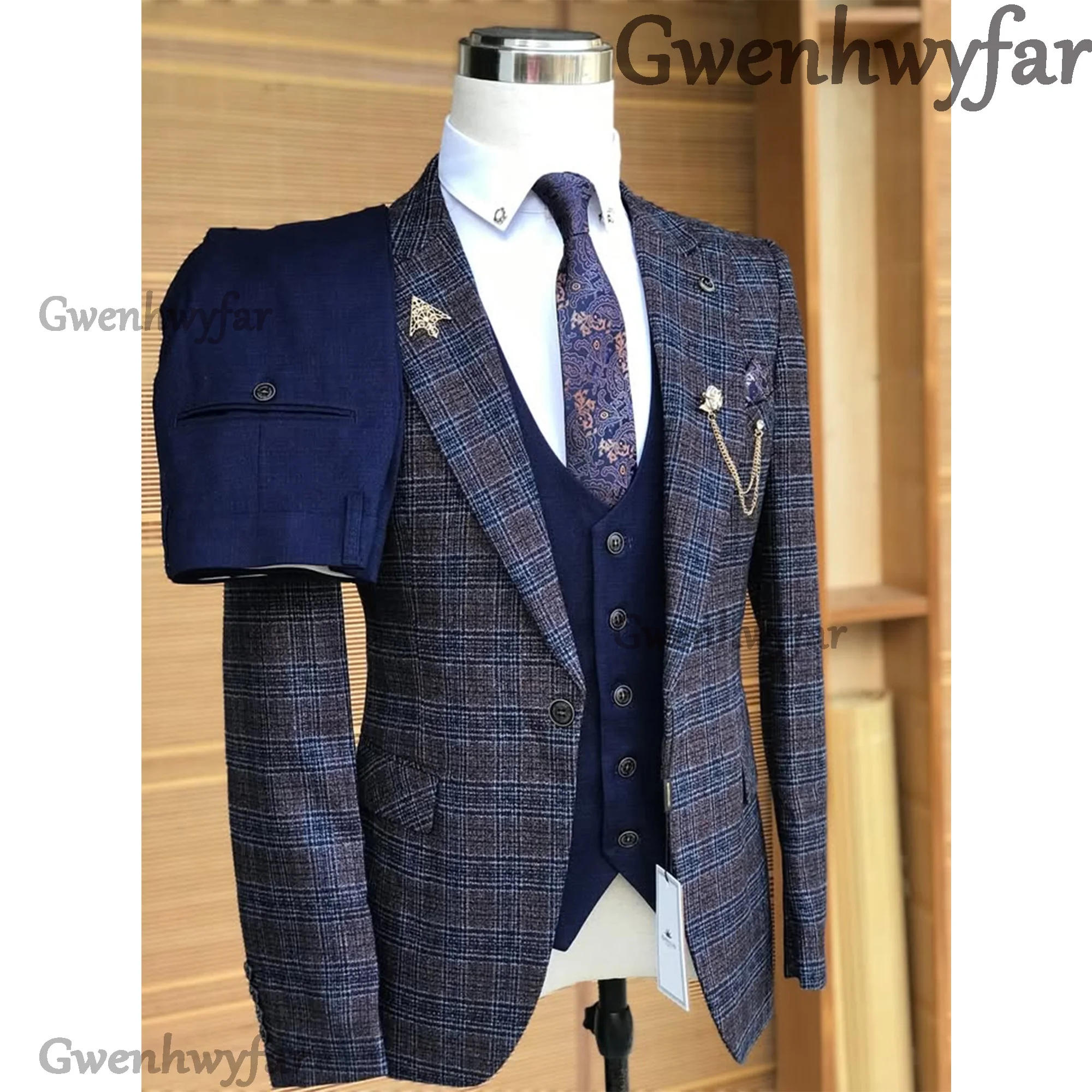 Gwenhwyfar Suit (Blazer+ Vest + Trousers) Men's Fashionable Gentleman Business British Style High-Quality Fabric Banquet Host
Gwenhwyfar Suit (Blazer+ Vest + Trousers) Men's Fashionable Gentleman Business British Style High-Quality Fabric Banquet Host