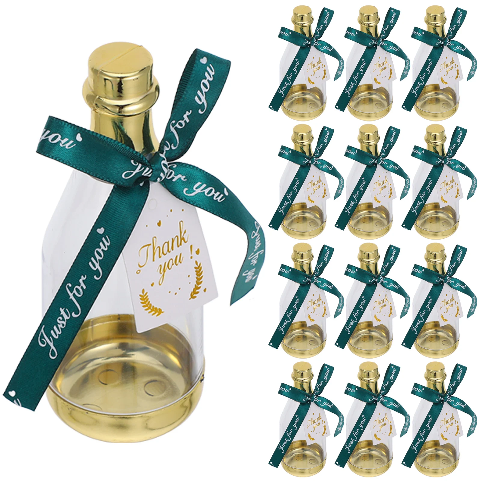 12Pcs Plastic Candy Bottles Mini Treat Containers for Wedding Bridal Shower Birthday Party Favor Boxes with Ribbon
12Pcs Plastic Candy Bottles Mini Treat Containers for Wedding Bridal Shower Birthday Party Favor Boxes with Ribbon