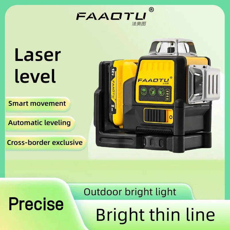 Лазерный нивелир FAAOTU DW089LG 12В, 12 линий, 3 стороны*360 градусов, вертикальный, самовыравнивающийся, зеленый, профессиональный
Лазерный нивелир FAAOTU DW089LG 12В, 12 линий, 3 стороны*360 градусов, вертикальный, самовыравнивающийся, зеленый, профессиональный