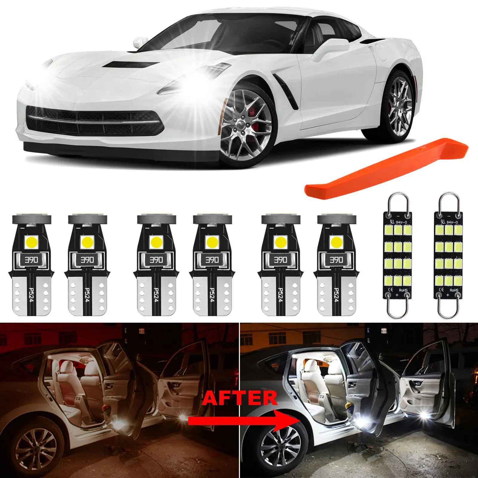 Winetis 9 шт. для 2005-2013 Chevrolet Corvette C6 6000K, белая искусственная задняя фотография + бесплатный инструмент
Winetis 9 шт. для 2005-2013 Chevrolet Corvette C6 6000K, белая искусственная задняя фотография + бесплатный инструмент