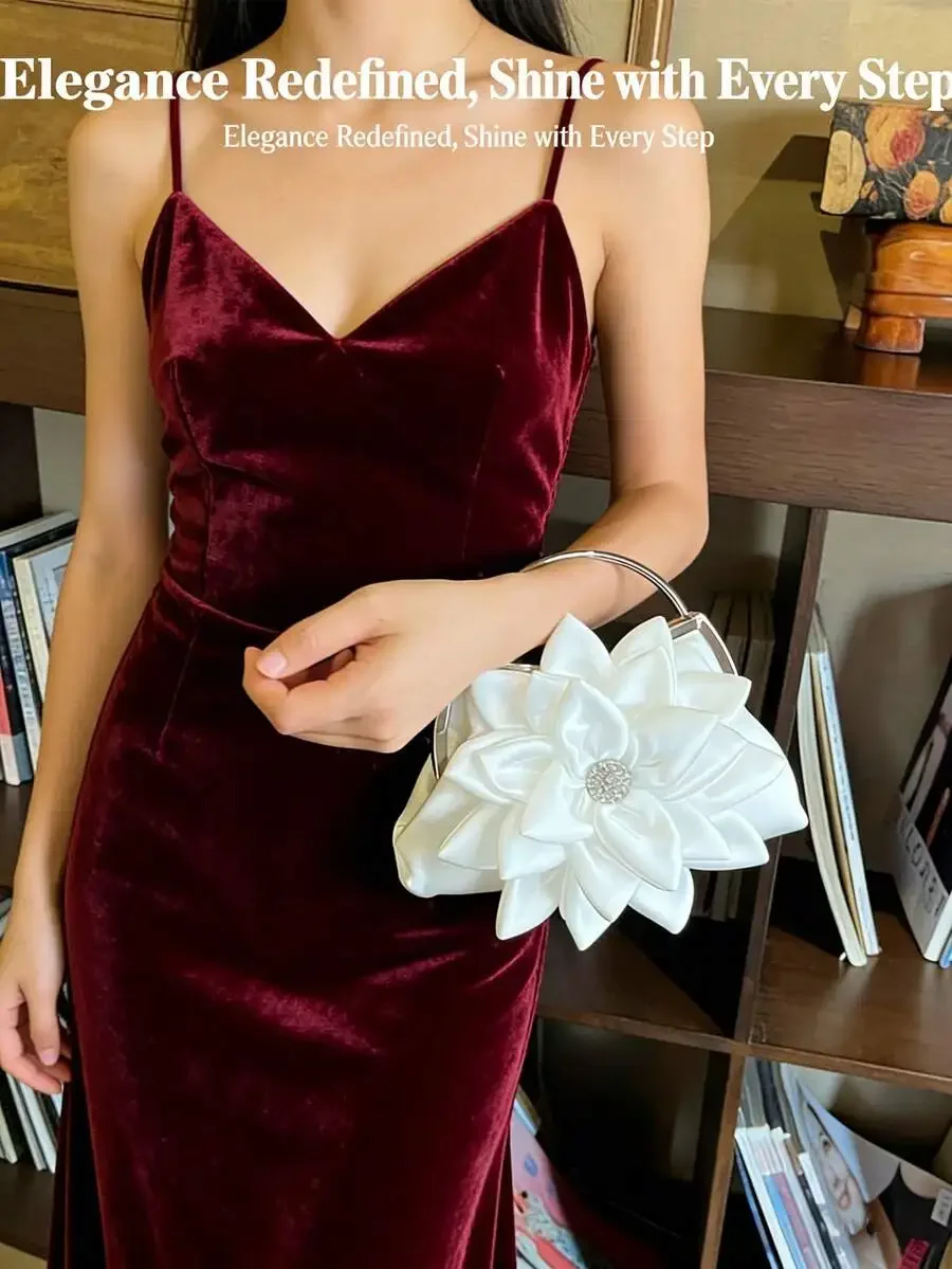 Elegant Floral Clutch Bag For Women Evening Party Wedding Prom
Elegant Floral Clutch Bag For Women Evening Party Wedding Prom