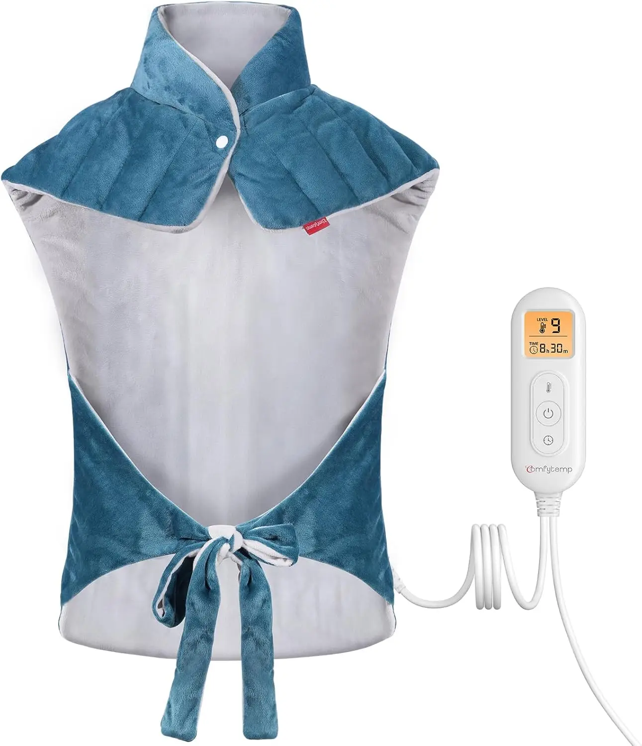 Электрическая грелка для шеи, плеч и спины - большая, 22x33 дюйма, синяя, подходит для подарка (FSA Eligible Gift)
Электрическая грелка для шеи, плеч и спины - большая, 22x33 дюйма, синяя, подходит для подарка (FSA Eligible Gift)