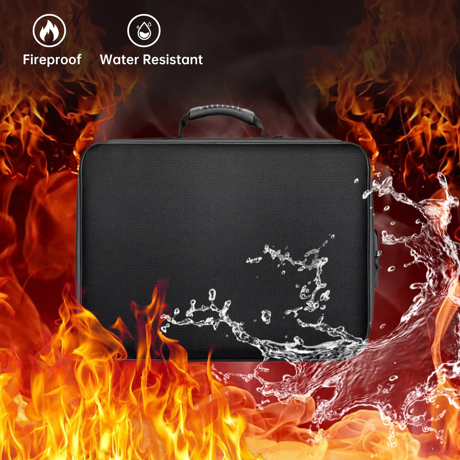 Office Household Data File Organizer Bag Foldable Fireproof Waterproof File Document Organizer Bag with Password Lock File Bog
Office Household Data File Organizer Bag Foldable Fireproof Waterproof File Document Organizer Bag with Password Lock File Bog