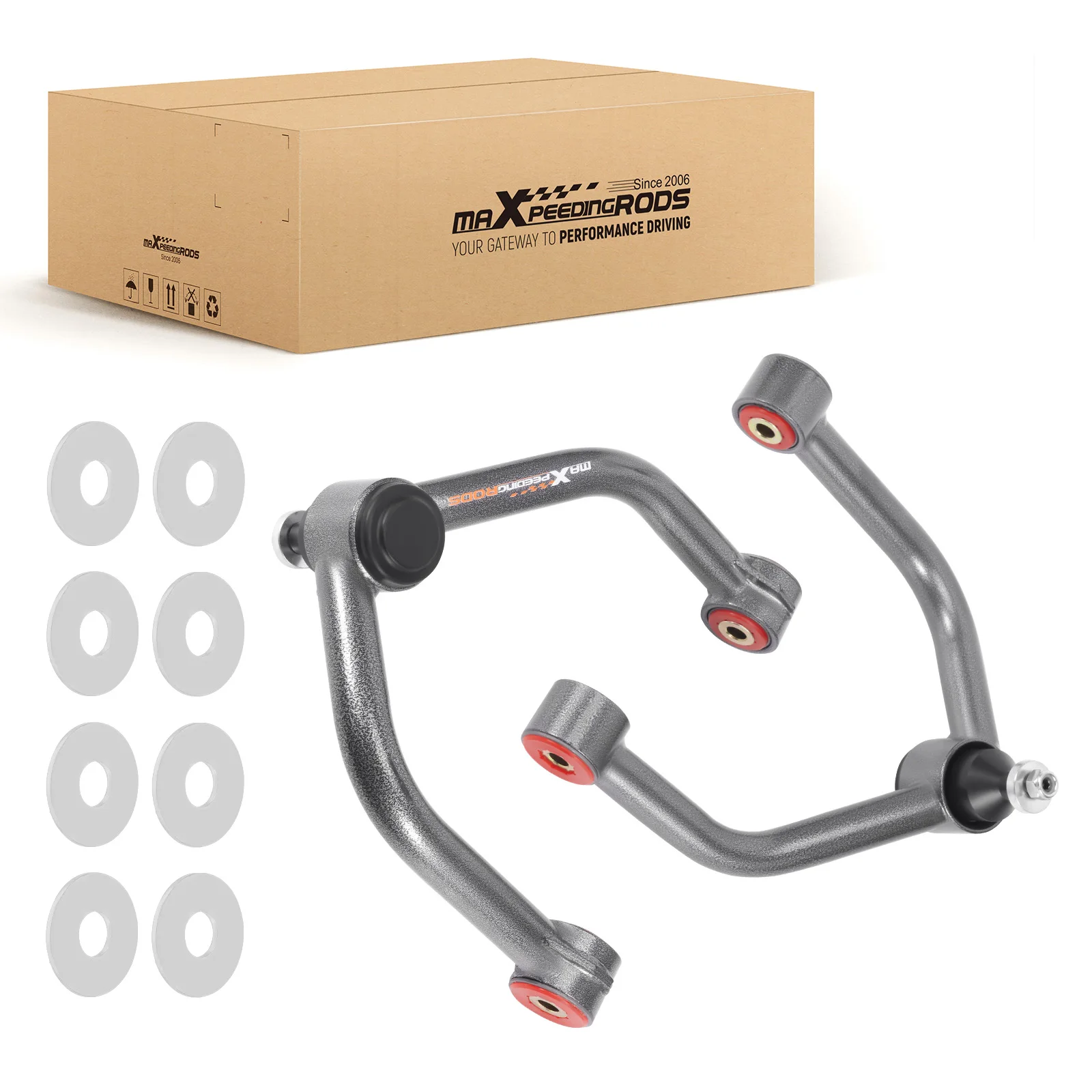 Upper Control Arms 2-4" Lift For Titan Armada 04-19 Carbon Steel & Poly Bushing
Upper Control Arms 2-4" Lift For Titan Armada 04-19 Carbon Steel & Poly Bushing