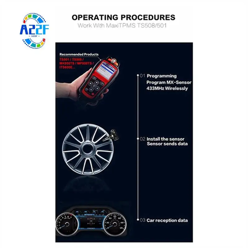 A22F-14Pcs Программируемый датчик давления в шинах PMS для Autel TS408 TS508 ITS600 433 МГц 315 МГц 2 в 1, редактируемый датчик MX
A22F-14Pcs Программируемый датчик давления в шинах PMS для Autel TS408 TS508 ITS600 433 МГц 315 МГц 2 в 1, редактируемый датчик MX