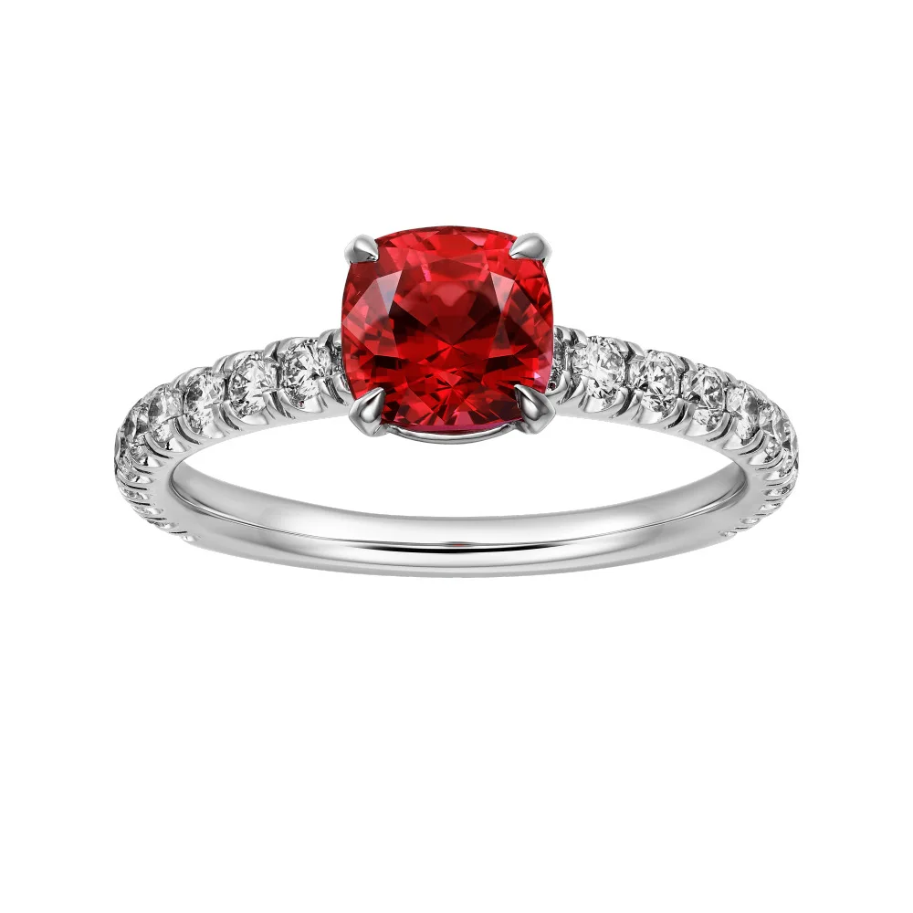 New S925 silver 2ct red treasure/blue/grandmother green fat square 5 * 5 simple and versatile niche ring wedding jewelry
New S925 silver 2ct red treasure/blue/grandmother green fat square 5 * 5 simple and versatile niche ring wedding jewelry
