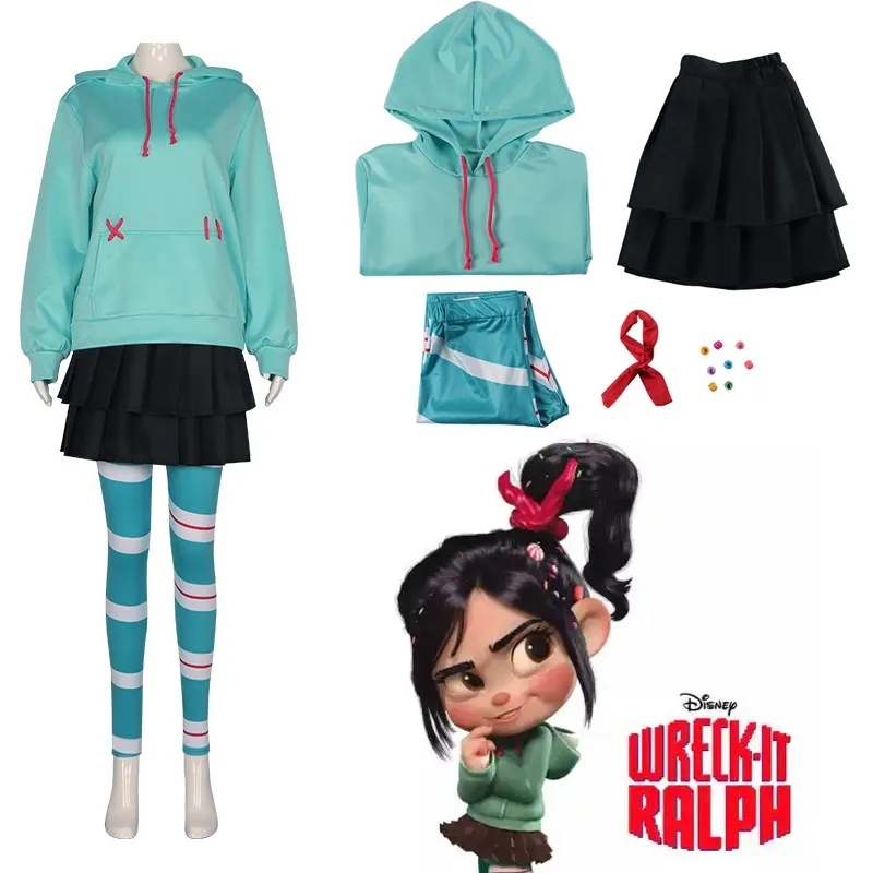 Vanellope Von Cos Schweetz Cosplay Costume Wreck It Ralph Suit Pants Halloween Outfits Clothes for Women Men Party Gift
Vanellope Von Cos Schweetz Cosplay Costume Wreck It Ralph Suit Pants Halloween Outfits Clothes for Women Men Party Gift