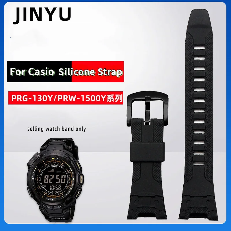 Resin silicone Rubber strap 26*18mm For Casio PROTREK PRW-1500 PRG-130Y PRG-130 PRW-1500Y PRW-1500 Sport watchband Men Bracelet
Resin silicone Rubber strap 26*18mm For Casio PROTREK PRW-1500 PRG-130Y PRG-130 PRW-1500Y PRW-1500 Sport watchband Men Bracelet