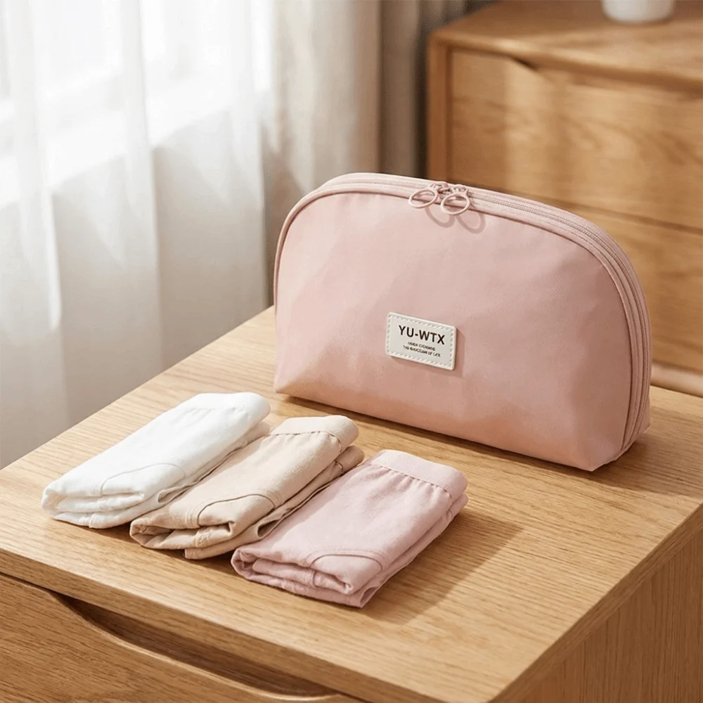 Portable Underwear Storage Bag Zipper Pouch Large Capacity Intimate Apparel Organizer Lightweight Multi-compartment
Portable Underwear Storage Bag Zipper Pouch Large Capacity Intimate Apparel Organizer Lightweight Multi-compartment