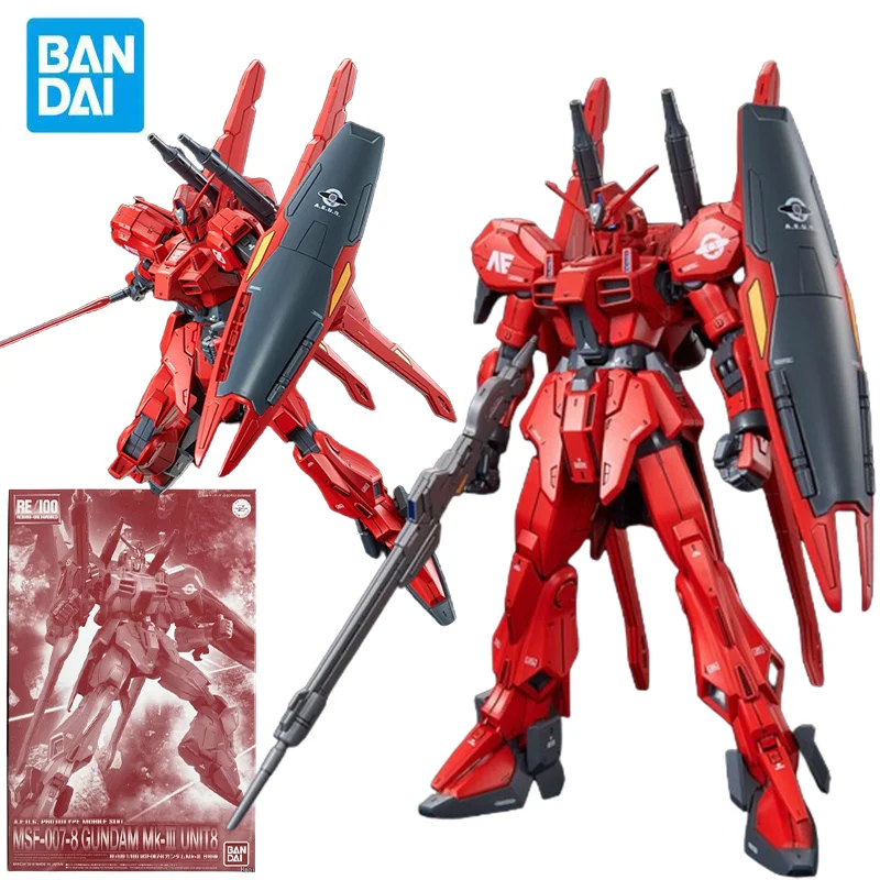 BANDAI PB RE/100 1/100 MSF-007 Gundam Mk-III Unit 8, экшн-фигурки, лабораторный журнал Anaheim, комплект моделей ANIME, игрушки для мальчиков
BANDAI PB RE/100 1/100 MSF-007 Gundam Mk-III Unit 8, экшн-фигурки, лабораторный журнал Anaheim, комплект моделей ANIME, игрушки для мальчиков