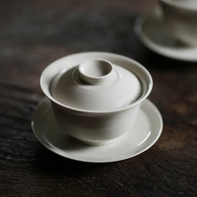 Jingdezhen Handmade Ceramic Tea Set with Plate Anti-Scalding Tea Bowl Grass Ash Three Elements Bowl Cover Cup Gongfu Tea Kit
Jingdezhen Handmade Ceramic Tea Set with Plate Anti-Scalding Tea Bowl Grass Ash Three Elements Bowl Cover Cup Gongfu Tea Kit