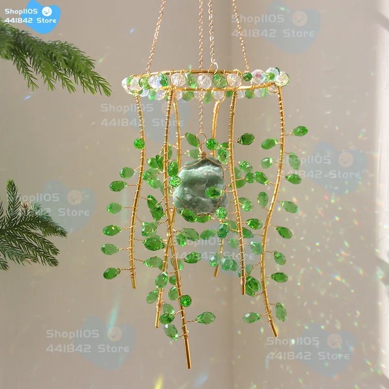 2026 Green Crystal Plant Suncatcher, Natural Stone Hanging Prism Ornament, Boho Home Decor Window Crystal Light Catcher
2026 Green Crystal Plant Suncatcher, Natural Stone Hanging Prism Ornament, Boho Home Decor Window Crystal Light Catcher