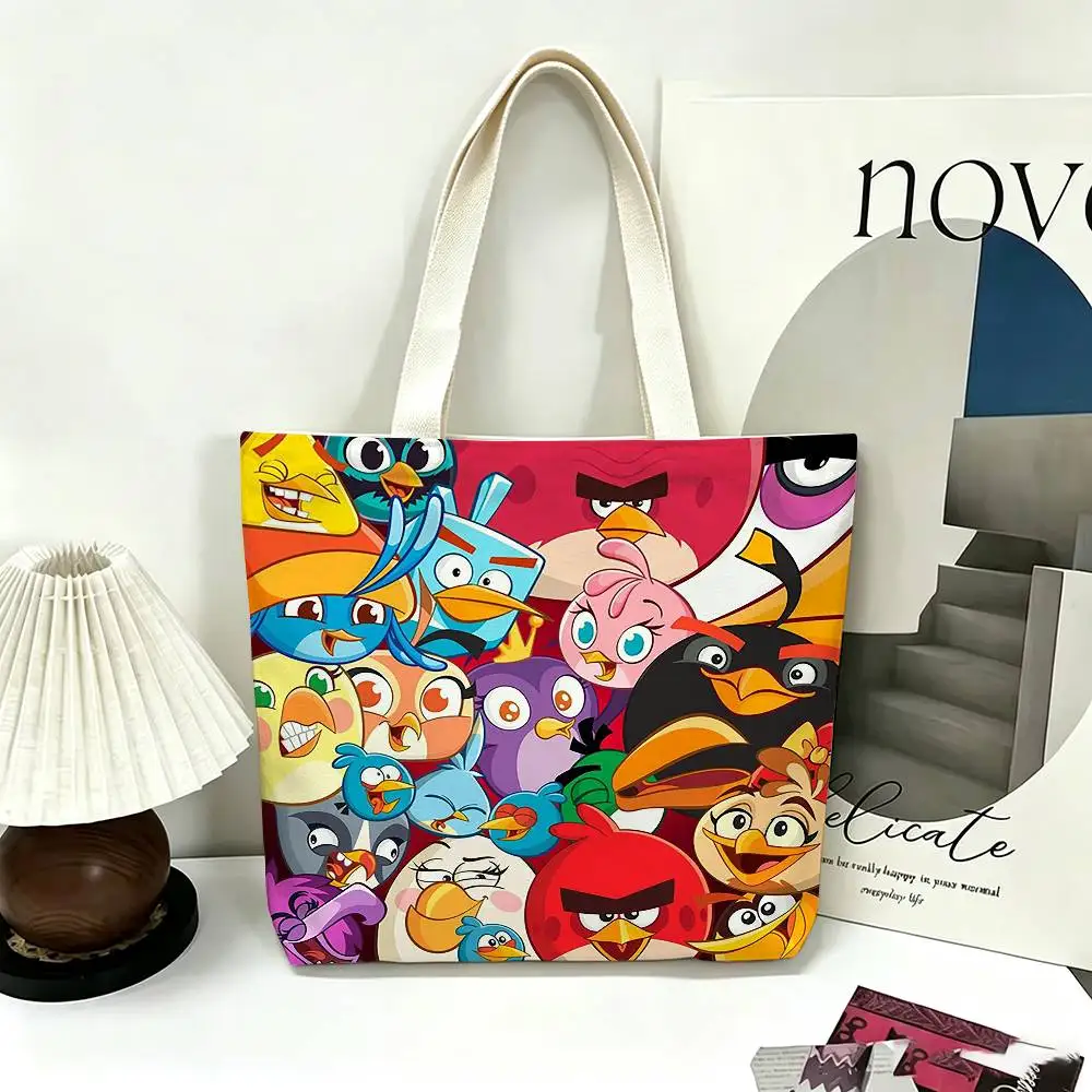 A-Angry birds Printed Canvas Tote Bag Shoulder Bag Commuter Mommy Shopping Bag
A-Angry birds Printed Canvas Tote Bag Shoulder Bag Commuter Mommy Shopping Bag
