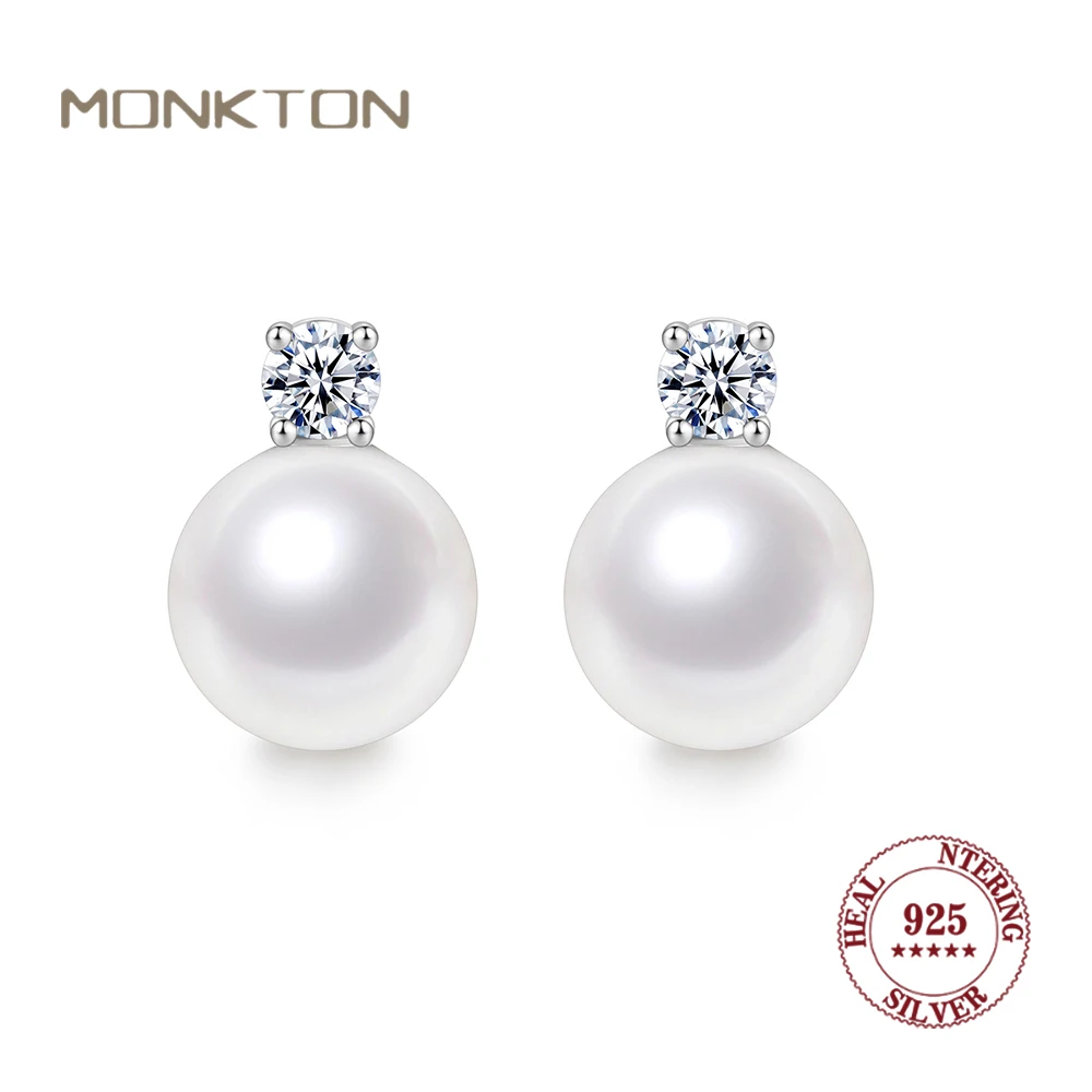 Monkton Sterling Silver 925 Freshwater Pearl Earrings for Women Zircon Drop Stud Earring Friendship Gift Luxury Jewelry
Monkton Sterling Silver 925 Freshwater Pearl Earrings for Women Zircon Drop Stud Earring Friendship Gift Luxury Jewelry