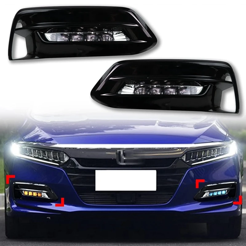 Светодиодные дневные ходовые огни для Honda Accord 2018-2020, белые DRL, янтарные указатели поворота, синяя ночная фара
Светодиодные дневные ходовые огни для Honda Accord 2018-2020, белые DRL, янтарные указатели поворота, синяя ночная фара