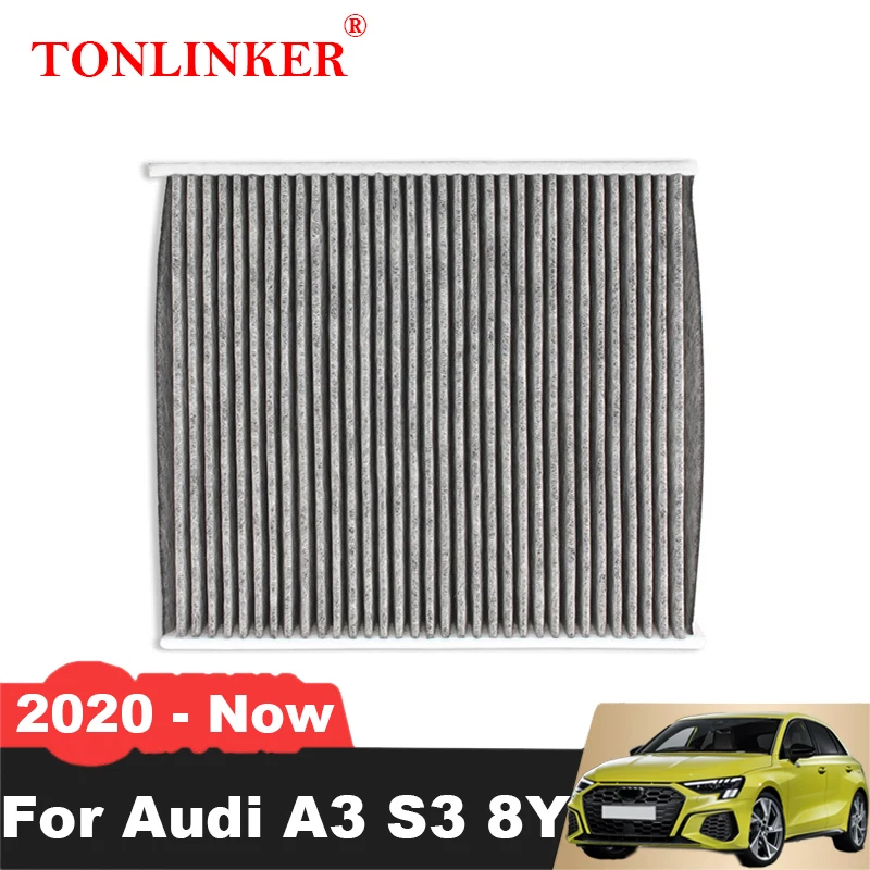 TONLINKER Cabin Filter For Audi A3 8Y 2020 2021 2022- 1.4TFSI CUKB CZEA S3 2.0TFSI 5QD819653B Carbon Filters 95% Car Accessories
TONLINKER Cabin Filter For Audi A3 8Y 2020 2021 2022- 1.4TFSI CUKB CZEA S3 2.0TFSI 5QD819653B Carbon Filters 95% Car Accessories