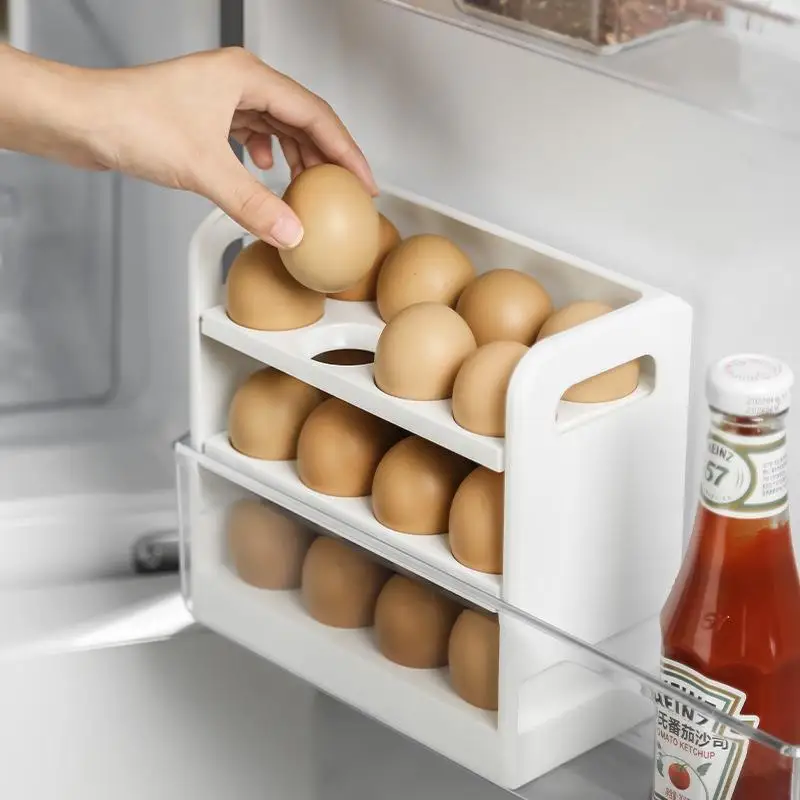 Kitchen Egg Storage Organizer Refrigerator Side Door Chicken Rack Egg Tray Freshness Box Reversible Egg Box ABS Material
Kitchen Egg Storage Organizer Refrigerator Side Door Chicken Rack Egg Tray Freshness Box Reversible Egg Box ABS Material
