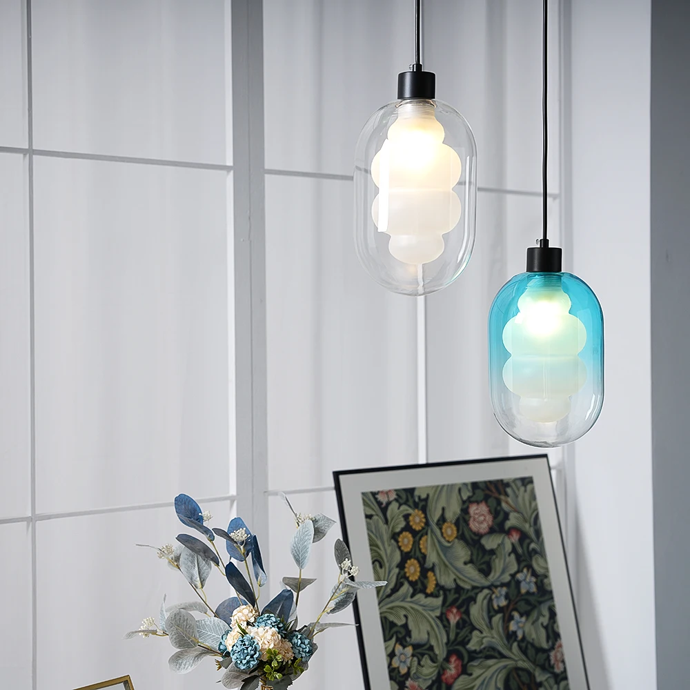Medieval Bauhaus Glass Pendant Lights Nordic Creative E27 Wall Bedroom Bedside hanging lamp for Homestay Bar Counter Living Room
Medieval Bauhaus Glass Pendant Lights Nordic Creative E27 Wall Bedroom Bedside hanging lamp for Homestay Bar Counter Living Room