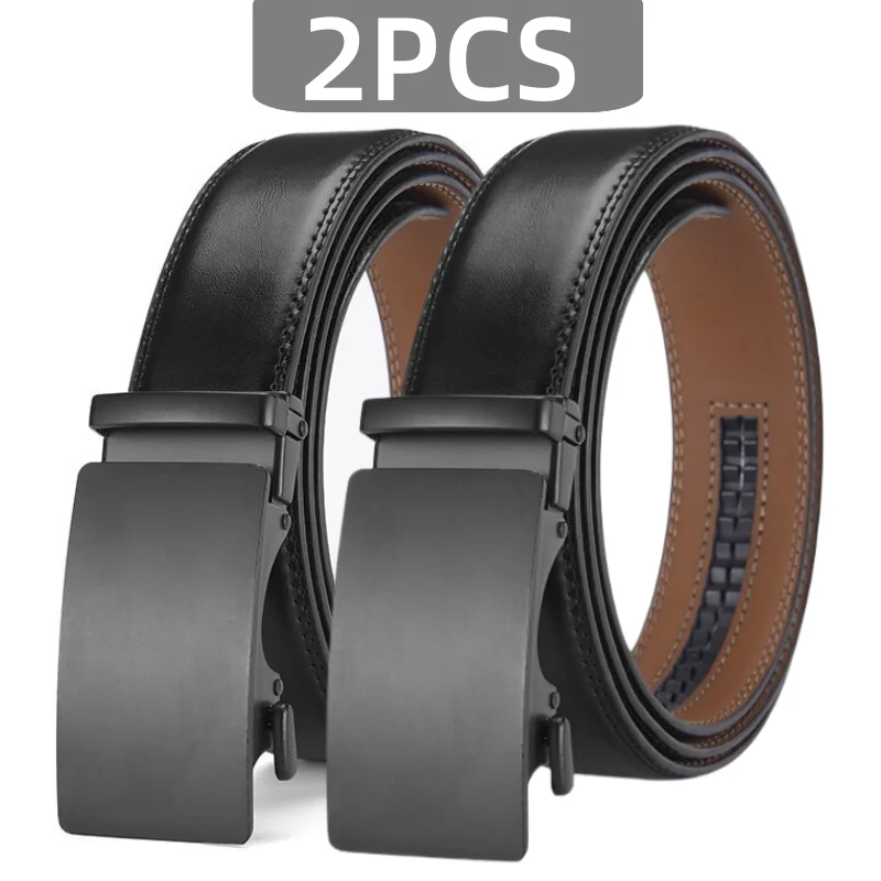 Men Business Belt Minimalist Genuine Leather Strap Automatic Buckle Adjustable 1/2Pcs Pack Formal Daily Jeans Waistband
Men Business Belt Minimalist Genuine Leather Strap Automatic Buckle Adjustable 1/2Pcs Pack Formal Daily Jeans Waistband