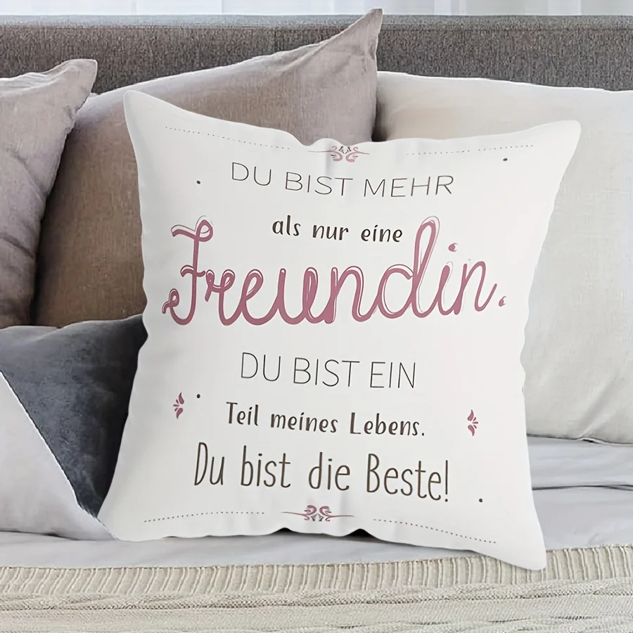 Современная и простая наволочка VIKAMA, прочная, машинная стирка, немецкий принт с цитатами, наволочка для украшения дома
Современная и простая наволочка VIKAMA, прочная, машинная стирка, немецкий принт с цитатами, наволочка для украшения дома