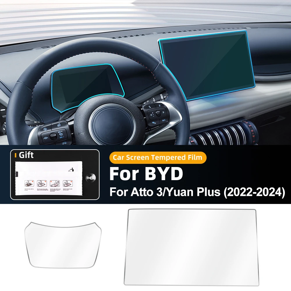 Car GPS Navigation Screen Protective Tempered Glass Film Dashboard Instrument Panel Protector For BYD Atto 3 Yuan Plus 2022-2024
Car GPS Navigation Screen Protective Tempered Glass Film Dashboard Instrument Panel Protector For BYD Atto 3 Yuan Plus 2022-2024