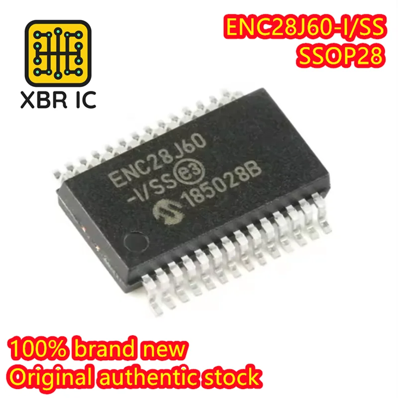 (2/20 pieces) ENC28J60-I/SS SMD ENC28J60 SSOP-28 Original authentic Ethernet controller chip 8KB RAM Spot electronics
(2/20 pieces) ENC28J60-I/SS SMD ENC28J60 SSOP-28 Original authentic Ethernet controller chip 8KB RAM Spot electronics