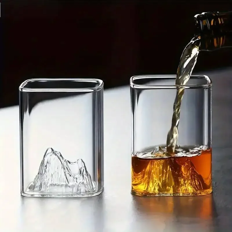 2pcs 180ml High-borosilicate Glass Whiskey Glasses With 3D Mountain Landscape Reusable Multipurpose Tumblers Hot Cold Drink
2pcs 180ml High-borosilicate Glass Whiskey Glasses With 3D Mountain Landscape Reusable Multipurpose Tumblers Hot Cold Drink