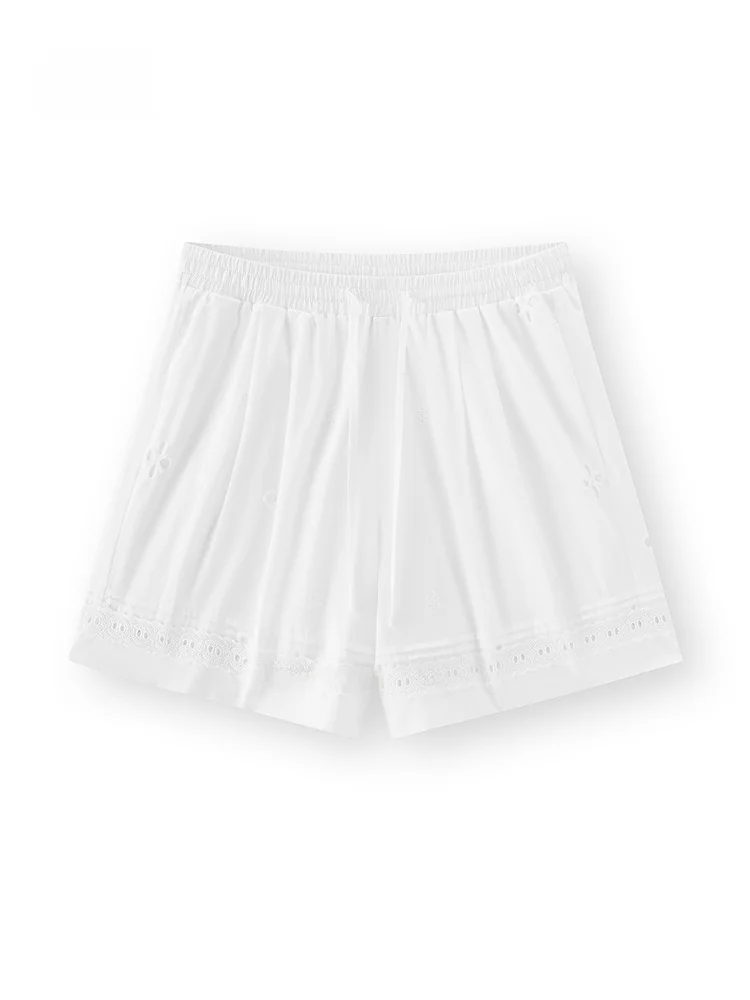 Semir Casual Pants Women Summer Loose Hollow Embroidery New Design Gentle White orts Straight Leg Cotton l Waist
Semir Casual Pants Women Summer Loose Hollow Embroidery New Design Gentle White orts Straight Leg Cotton l Waist