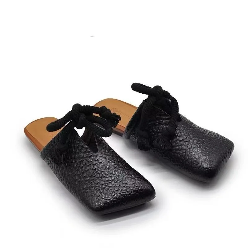 2026 New Women's Shoes Retro Square Head Mueller Slippers Women Fashion Baotou Casual Shoes Luxury Designer Shoes Zapatos Mujer
2026 New Women's Shoes Retro Square Head Mueller Slippers Women Fashion Baotou Casual Shoes Luxury Designer Shoes Zapatos Mujer